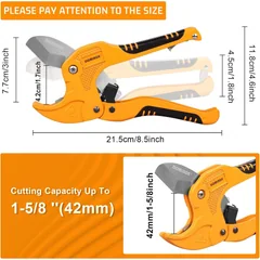 DOMINOX 301L Ratchet PVC Pipe Cutter, up to 1-5/8 in, thumbnail 2