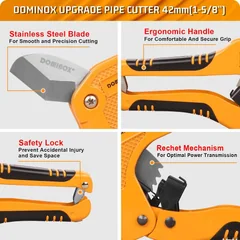 DOMINOX 301L Ratchet PVC Pipe Cutter, up to 1-5/8 in, thumbnail 5