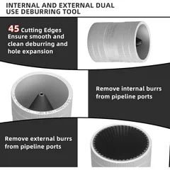 DOMINOX CT-212 Tubing and Pipe Reamer, 1/2 to 2-1/8 in, thumbnail 4