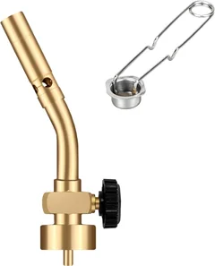 DOMINOX DM-011PRO Brass Propane Torch with Flint Striker