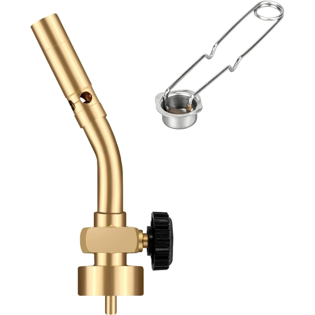 DOMINOX DM-011PRO Brass Propane Torch with Flint Striker, photo 1 of 4