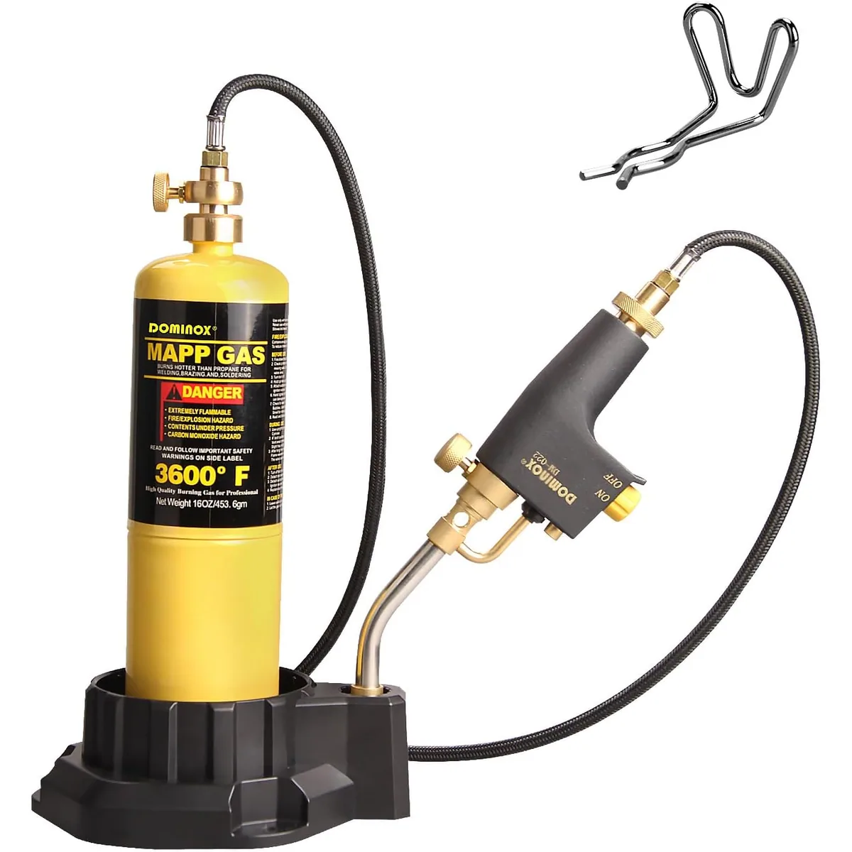 DOMINOX DM-022 Torch Kit with Hose, Base and Cylinder Clip, photo 1 of 7