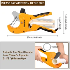 DOMINOX DM-317-64 PVC Pipe Cutter, up to 2-1/2 in, thumbnail 4