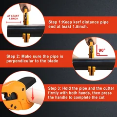 DOMINOX DM-75-PC Heavy-Duty PVC Pipe Cutter, up to 2-7/8 in, thumbnail 5