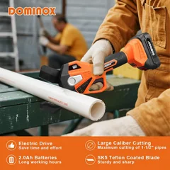 DOMINOX FBEPC-50 18V Electric PVC Pipe Cutter, up to 1-1/2 in, thumbnail 2