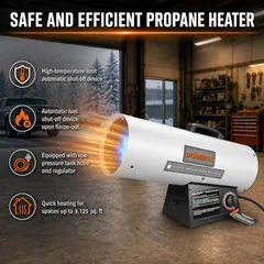 DOMINOX FM-G100A 125,000 BTU Forced-Air Propane Heater, thumbnail 3