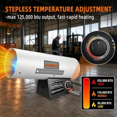 DOMINOX FM-G100A 125,000 BTU Forced-Air Propane Heater, thumbnail 4