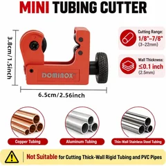 DOMINOX JJ1322 Mini Tube Cutter, 1/8 to 7/8 in, thumbnail 2