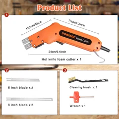 DOMINOX KD-5H Hot Knife Foam Cutter Kit with 4 Blades, thumbnail 6