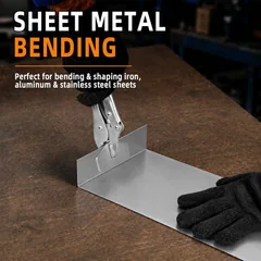 DOMINOX SNK-10108 Flat-Jaw Sheet Metal Locking Pliers, 8 in, thumbnail 3